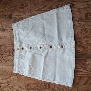 (12) Joe Fresh Denim Skirt Fitted Cottagecore Contemporary Modern Casual